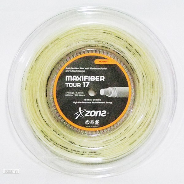 ZONS maxifiber tour 16 科技羊腸網球線 200m