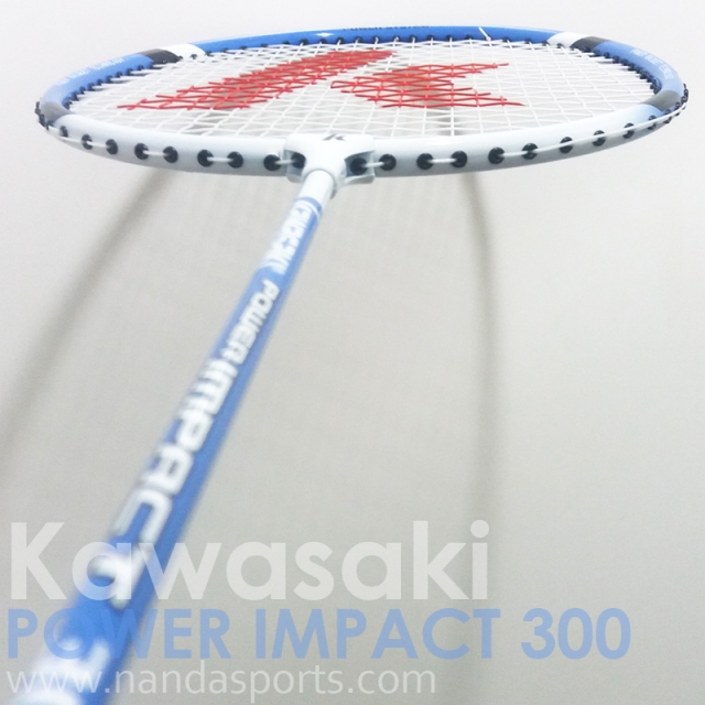 川崎 Kawasaki POWER IMPACT 300 羽球拍 藍(穿線拍)